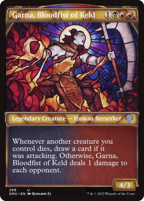 Garna, Bloodfist of Keld (Showcase) (DMU-299) - Dominaria United: (Showcase) Foil