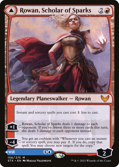 Rowan, Scholar of Sparks (STX-156) - Strixhaven: School of Mages Foil
