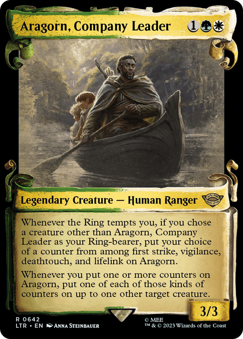 Aragorn, Company Leader (Showcase Scrolls) (LTR-642) - The Lord of the Rings: Tales of Middle-earth: (Showcase)