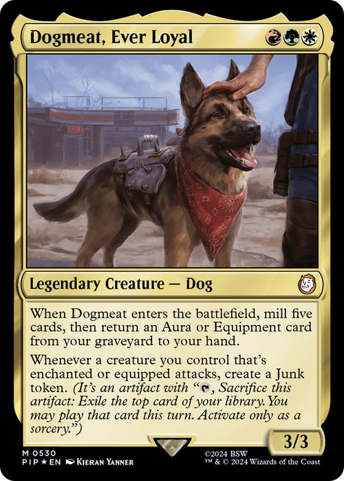Dogmeat, Ever Loyal (Surge Foil) (PIP-530) - Fallout Foil