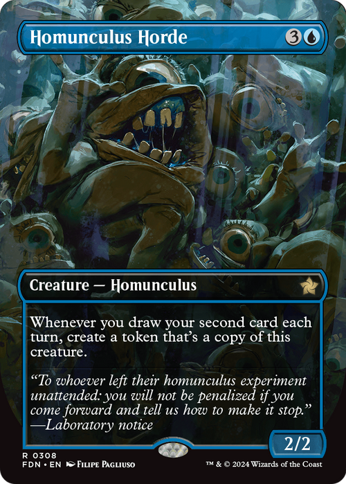 Homunculus Horde (Borderless) (FDN-308) - Foundations Foil