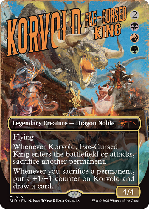 Korvold, Fae-Cursed King (SLD-1625) - Secret Lair Drop (Borderless)