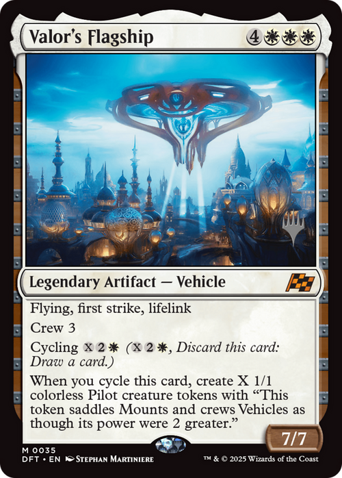 Valor's Flagship (PPDFT-35P) - Promo Pack: Aetherdrift Foil