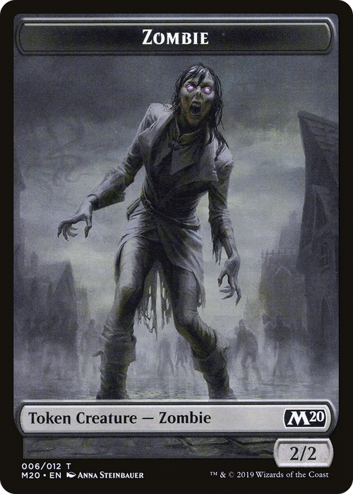 Zombie Token (M20-006) - Core Set 2020 Tokens