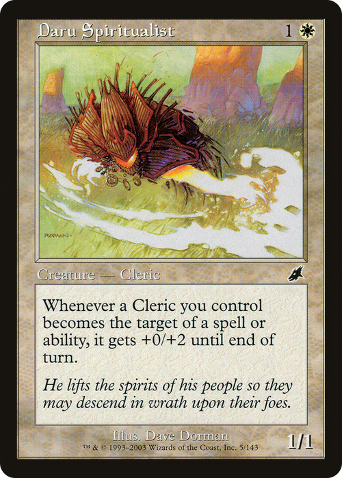 Daru Spiritualist (SCG-005) - Scourge Foil