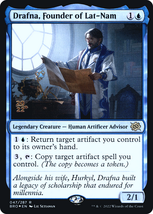 Drafna, Founder of Lat-Nam (PRE-047) - The Brothers' War Promos Foil