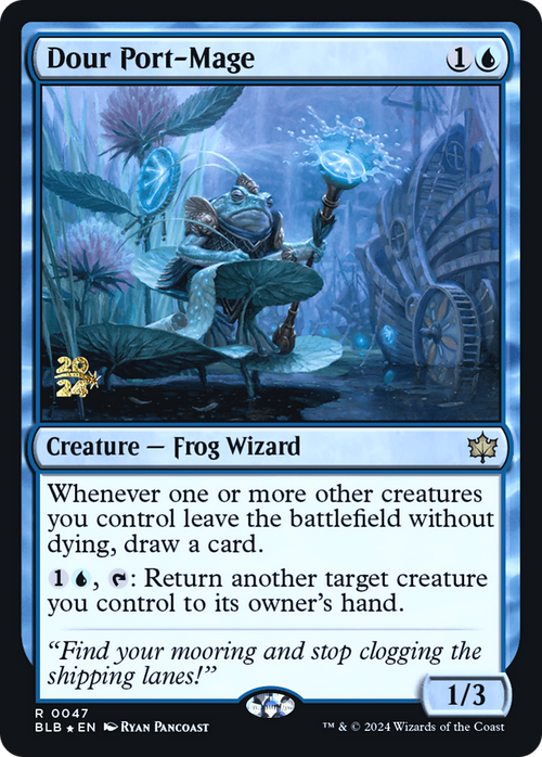 Dour Port-Mage (PRE-047) - Bloomburrow Promos Foil