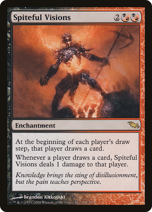 Spiteful Visions (SHM-198) - Shadowmoor Foil
