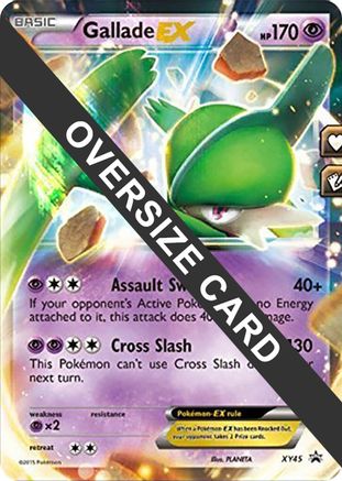 Gallade EX - XY45 (XY Black Star Promo)  - Holofoil Jumbo Cards - Promo