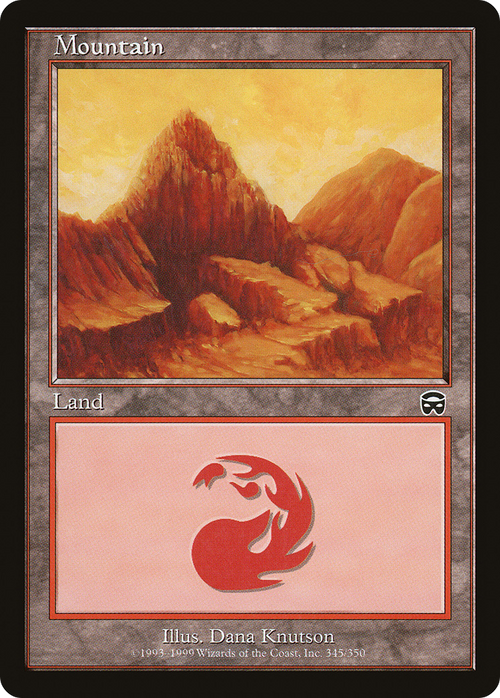 Mountain (345) (MMQ-345) - Mercadian Masques Foil