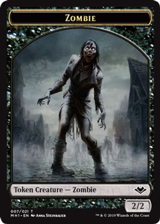 Zombie // Bear Double-Sided Token (MH1-7 // 11) - Modern Horizons