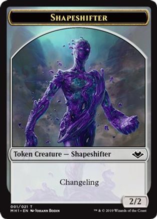 Shapeshifter // Golem Double-Sided Token (MH1-1 // 18) - Modern Horizons
