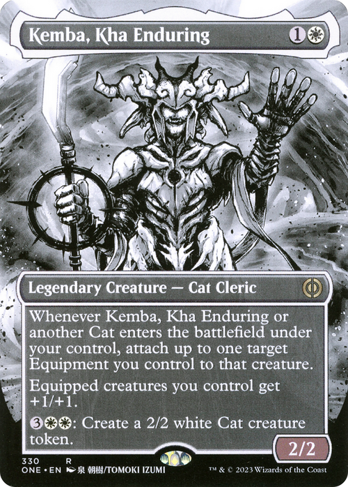 Kemba, Kha Enduring (Borderless) (ONE-330) - Phyrexia: All Will Be One: (Showcase) Foil