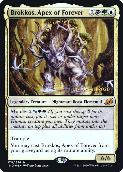 Brokkos, Apex of Forever (PRE-179S) - Ikoria: Lair of Behemoths Promos Foil