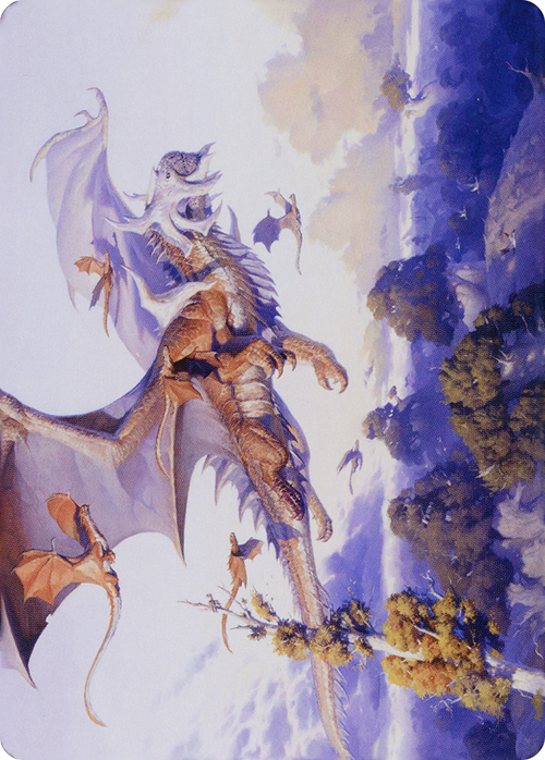 Rith, Liberated Primeval // Rith, Liberated Primeval (ADMU-052) - Dominaria United Art Series (Borderless)