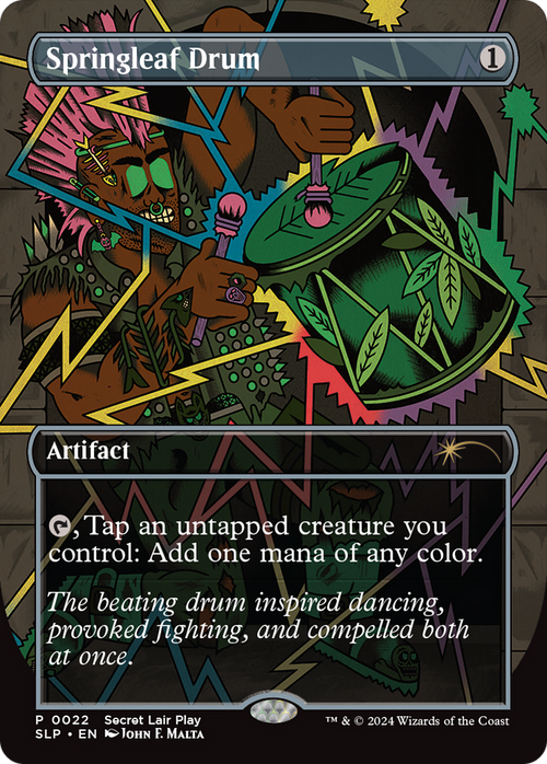 Springleaf Drum (SLP-022) - Secret Lair Showdown (Borderless)