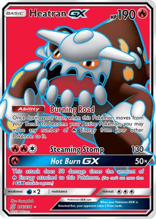 Heatran GX (Full Art)  - Holofoil SM  Unified Minds - Ultra Rare