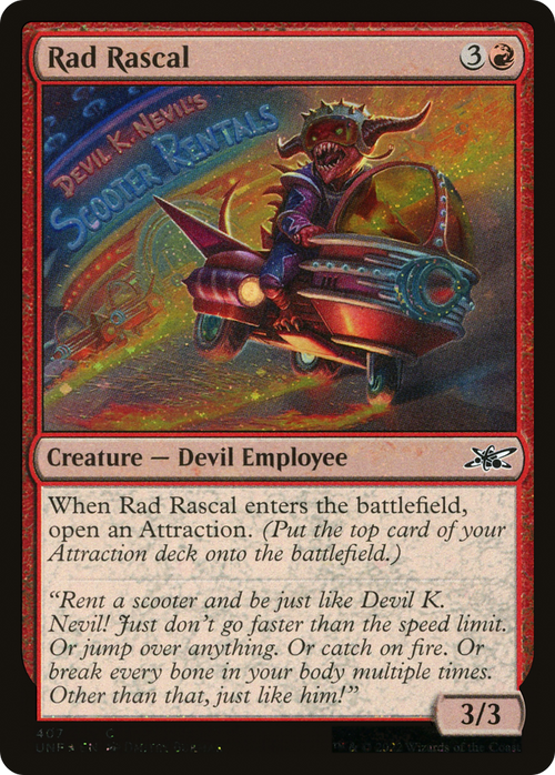 Rad Rascal (Galaxy Foil) (UNF-407) - Unfinity Foil