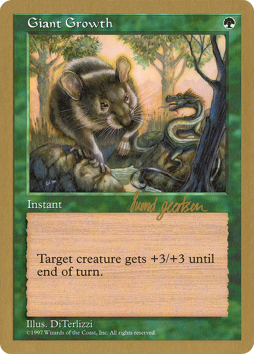Giant Growth - 1997 Svend Geertsen (5ED) (WCD-) - World Championship Decks 1997