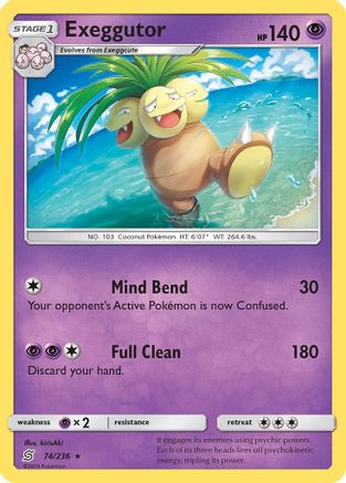 Exeggutor  - Reverse Holofoil SM  Unified Minds - Rare