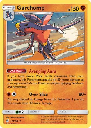 Garchomp 114  - Holofoil SM  Unified Minds - Holo Rare