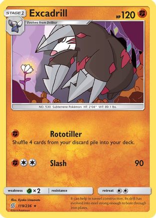 Excadrill  SM  Unified Minds - Rare