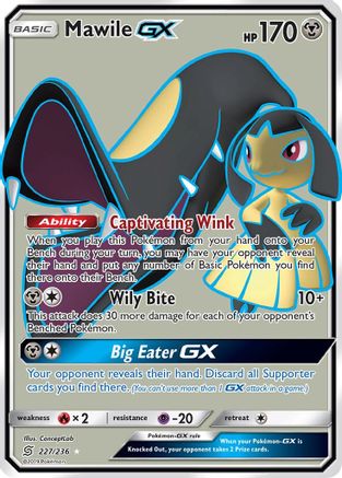 Mawile GX (Full Art)/236  - Holofoil SM  Unified Minds - Ultra Rare