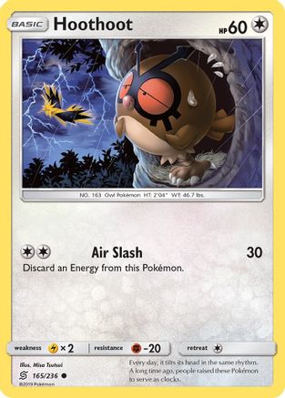 Hoothoot 165  SM  Unified Minds - Common