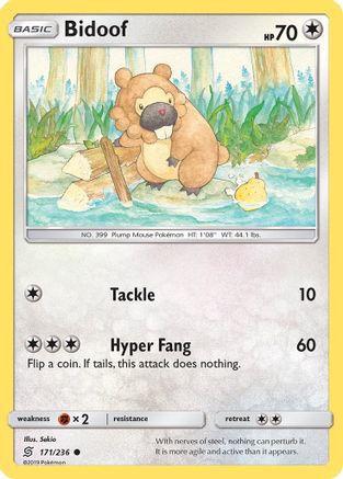 Bidoof 171  SM  Unified Minds - Common