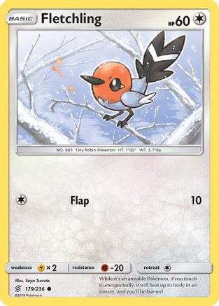 Fletchling 179  - Reverse Holofoil SM  Unified Minds - Common