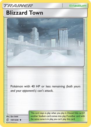 Blizzard Town  - Reverse Holofoil SM  Unified Minds - Uncommon