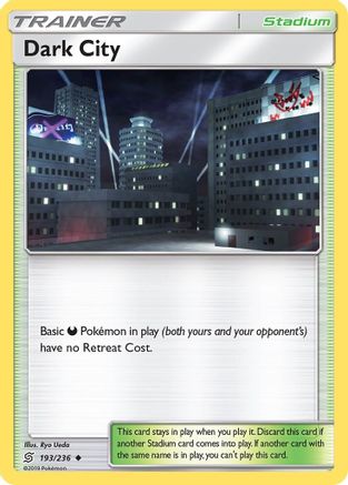 Dark City 193  - Reverse Holofoil SM  Unified Minds - Uncommon