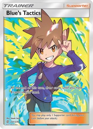 Blue's Tactics (Full Art)  - Holofoil SM  Unified Minds - Ultra Rare