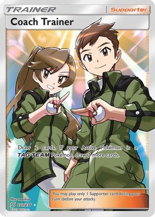 Coach Trainer (Full Art)  - Holofoil SM  Unified Minds - Ultra Rare