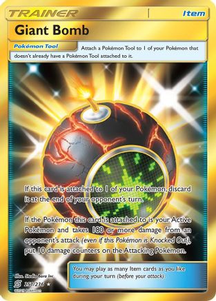 Giant Bomb (Secret)  - Holofoil SM  Unified Minds - Secret Rare