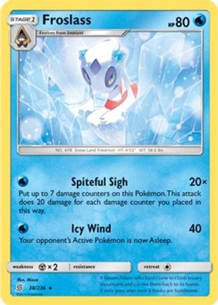 Froslass - 38/236 (SM Unified Minds)/236  Deck Exclusives - Rare