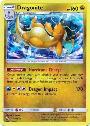 Dragonite - 151/236 (Cracked Ice Holo)/236  - Holofoil Deck Exclusives - Holo Rare
