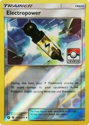 Electropower (Pokemon League) 172a/214  - Reverse Holofoil League & Championship Cards - Promo