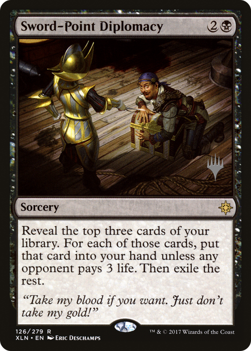 Sword-Point Diplomacy (PPM20-126P) - Ixalan Promos