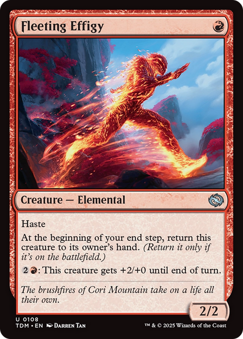 Fleeting Effigy (TDM-108) - Tarkir: Dragonstorm
