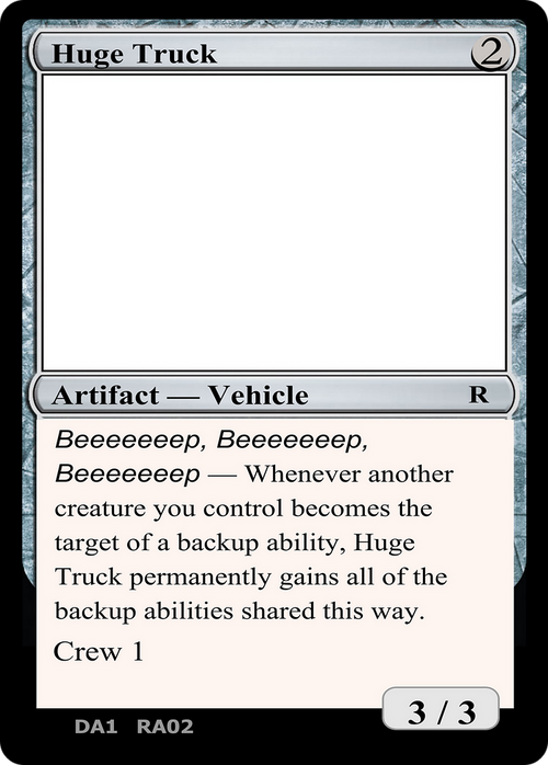 Huge Truck (UNK-) - Unknown Event