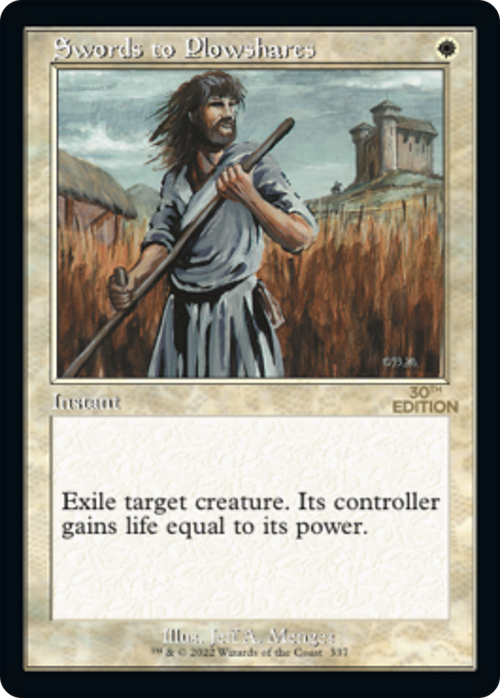 Swords to Plowshares (Retro Frame) (30A-337) - 30th Anniversary Edition
