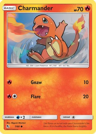 Charmander 007  - Reverse Holofoil Hidden Fates - Common
