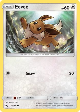 Eevee (49) (49) 049  Hidden Fates - Common