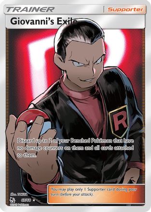 Giovanni's Exile (Full Art) 067  - Holofoil Hidden Fates - Ultra Rare