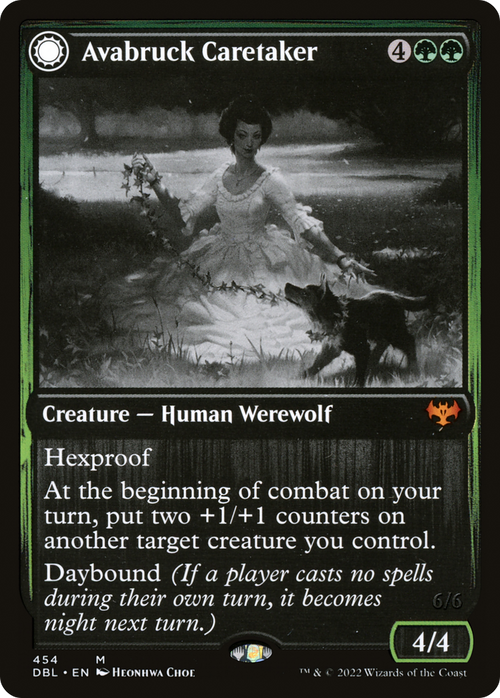 Avabruck Caretaker (DBL-454) - Innistrad: Double Feature: (Double Faced Transform) Foil