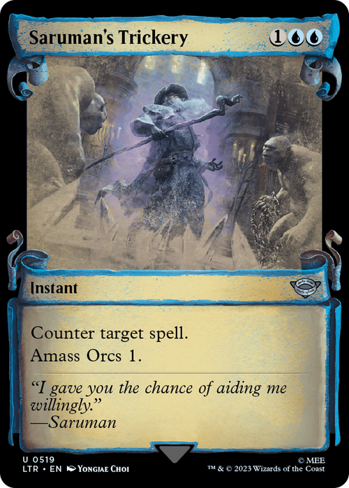 Saruman's Trickery (Showcase Scrolls) (LTR-519) - The Lord of the Rings: Tales of Middle-earth: (Showcase)