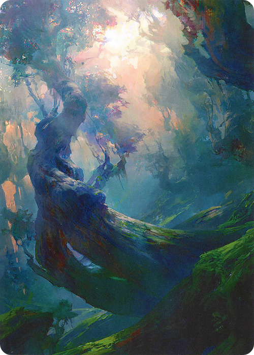 Forest // Forest (AZNR-021) - Zendikar Rising Art Series (Borderless)