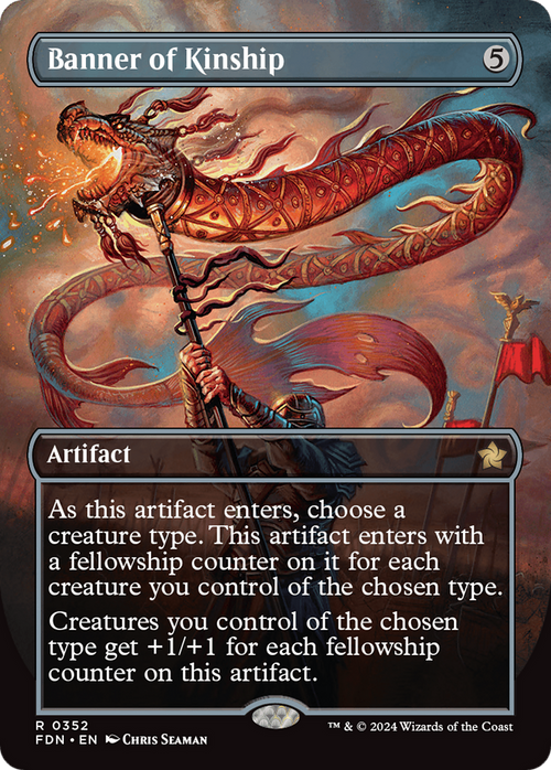 Banner of Kinship (Borderless) (FDN-352) - Foundations Foil