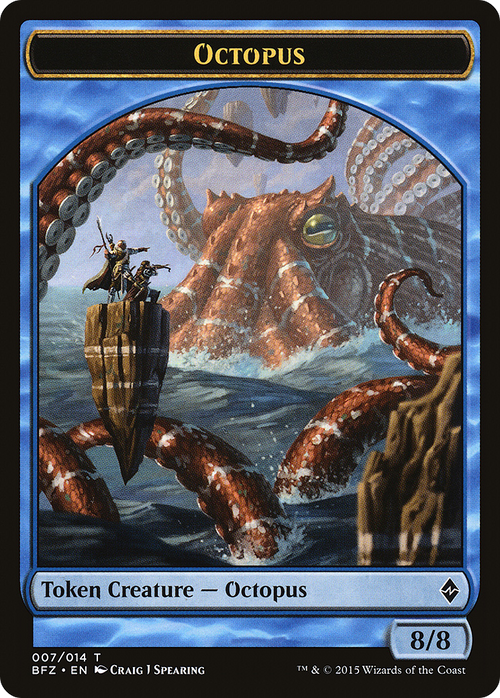 Octopus Token (BFZ-007) - Battle for Zendikar Tokens